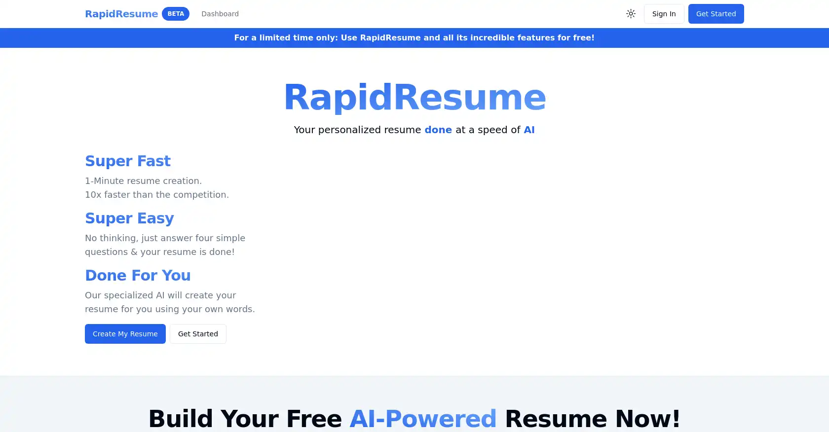 Rapid Resume
