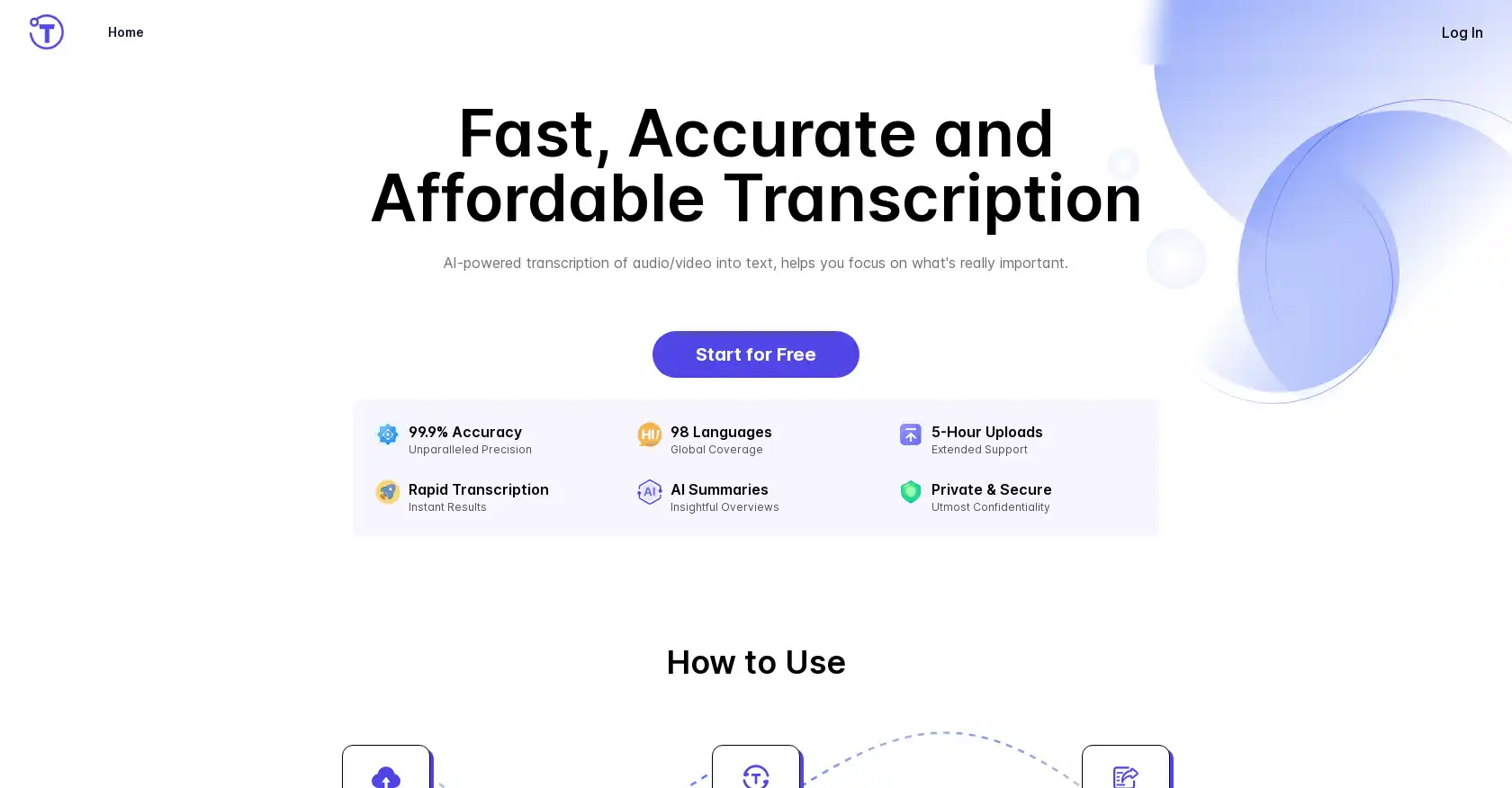 Yescribe.ai: Transcribe Audio&Video to Text with AI - AI tool for Audio To Text